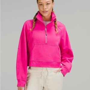 Lululemon Scuba oversized funnel neck Sonic Pink NWT